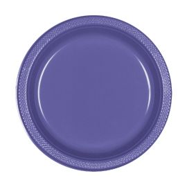 Platos morado claro 22.5cm (10 unid)