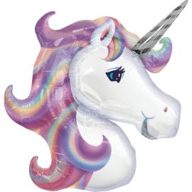 Globo helio unicornio arcoiris