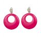 Pendientes rosa neon