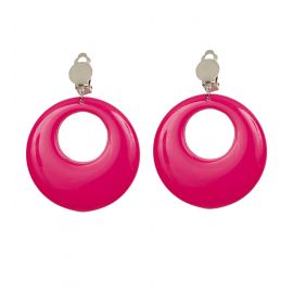 Pendientes rosa neon