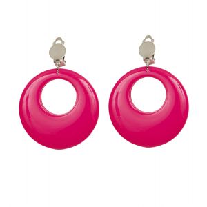 Pendientes rosa neon