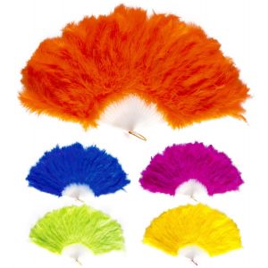 Abanico plumas colores surt