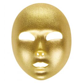 Mascara dorada tela