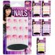 Set 12 uñas strass