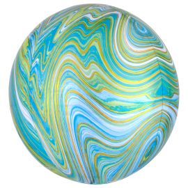 Globo helio esfera marmol verde