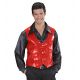 Chaleco lentejuelas hombre rojo