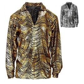 Camisa disco fever surt oro plata