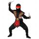 Disfraz ninja inf negro rojo