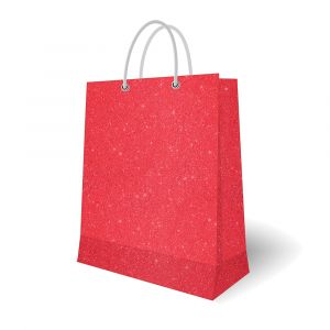 Bolsa pequeña glitter roja