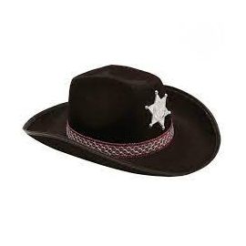 Sombrero vaquero negro estrella