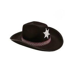 Sombrero vaquero negro estrella