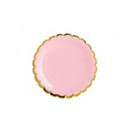 Platos postre rosa oro 6nd