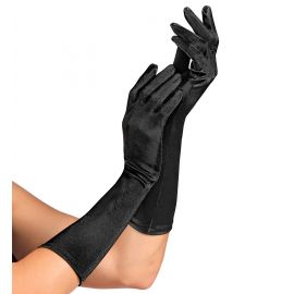 Guantes largos 37 cm negros