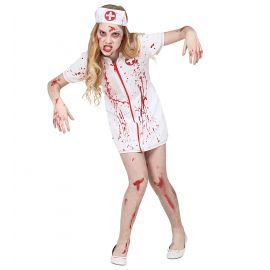 Disfraz enfermera sangre adolescente