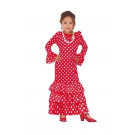 Disfraz sevillana rojo niñas de 3 a 4 años