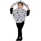 Disfraz dalmata poncho con capucha