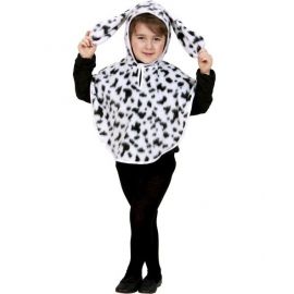 Disfraz dalmata poncho con capucha