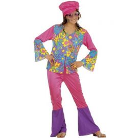 Disfraz de hippie para niñas de 5 a 13 años