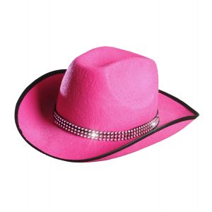 Sombrero vaquera rosa