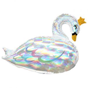 Globo helio cisne holografico