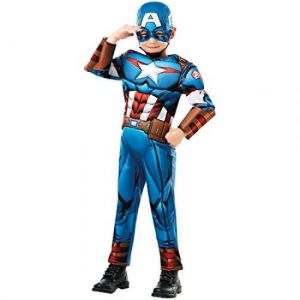 Disfraz capitan america deluxe inf muscu