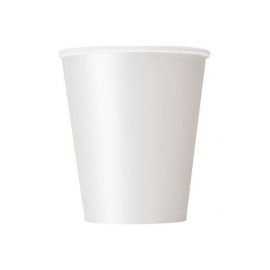 Vasos 270ml blancos 