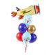 Bouquet globos avion