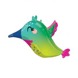 Globo helio pajaro colibri