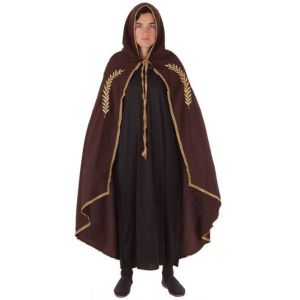 Capa Medieval Marrón Para Disfraces – Ideal Para Fiestas Históricas Y Eventos De Época