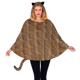 Disfraz poncho leopardo