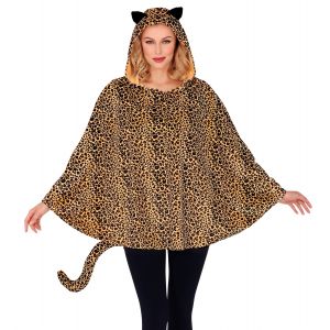 Disfraz poncho leopardo
