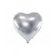 Globo helio corazon plata 60cm