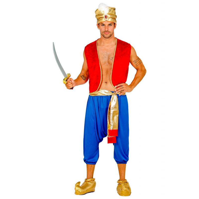 Disney - Disfraz de genio Aladdino para adultos  