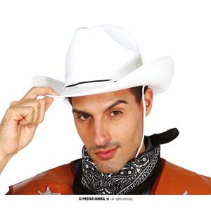 Sombrero vaquero blanco