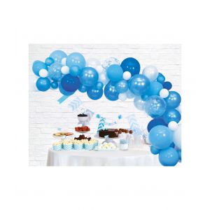 Kit decoracion globos azul 