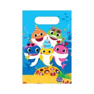 Bolsas baby shark pack 8 papel