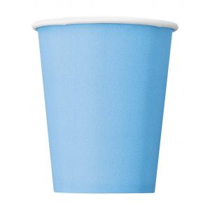 Vasos 270ml azul claro 8 und