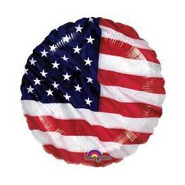 Globo helio bandera americana