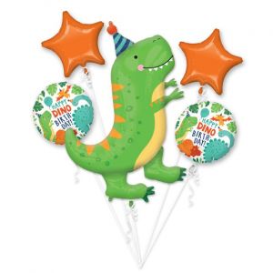 Bouquet globos dinosaurio