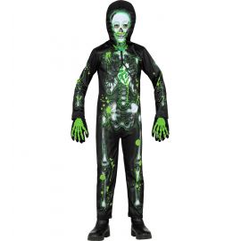 Disfraz Infantil Ninja Glow In Dark Talla L 8-10 Años