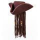 Gorro pirata con rastas