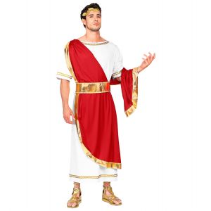 Disfraz emperador romano rojo