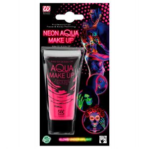 Maquillaje neon rosa