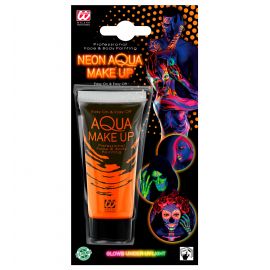 Maquillaje neon naranja