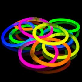 Pack 100 pulseras luminosas surt