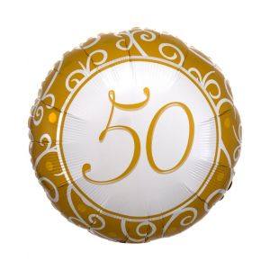 Globo helio 50 oro