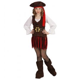 Disfraz pirata caribeña infantil
