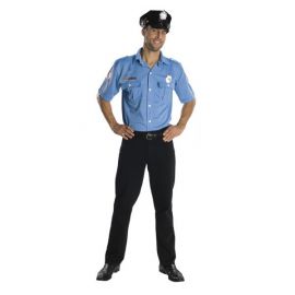 Disfraz policia camisa gorra placa