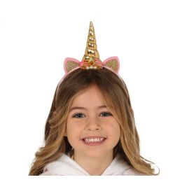 Diadema unicornio oro