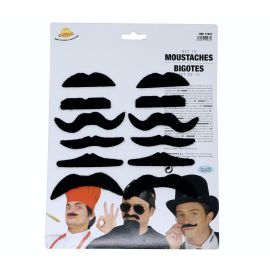 Pack 12 bigotes 